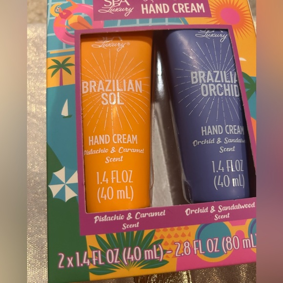 Brazil Sol Hand cream 2pack | Pistachio & Caramel, Orchid & Sandalwood 2x1.4oz - Picture 2 of 4